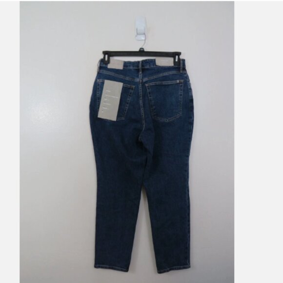Everlane Size 31 The Curvy Cheeky Straight Leg Jeans in Dark Wash High Rise NEW - Picture 5 of 5